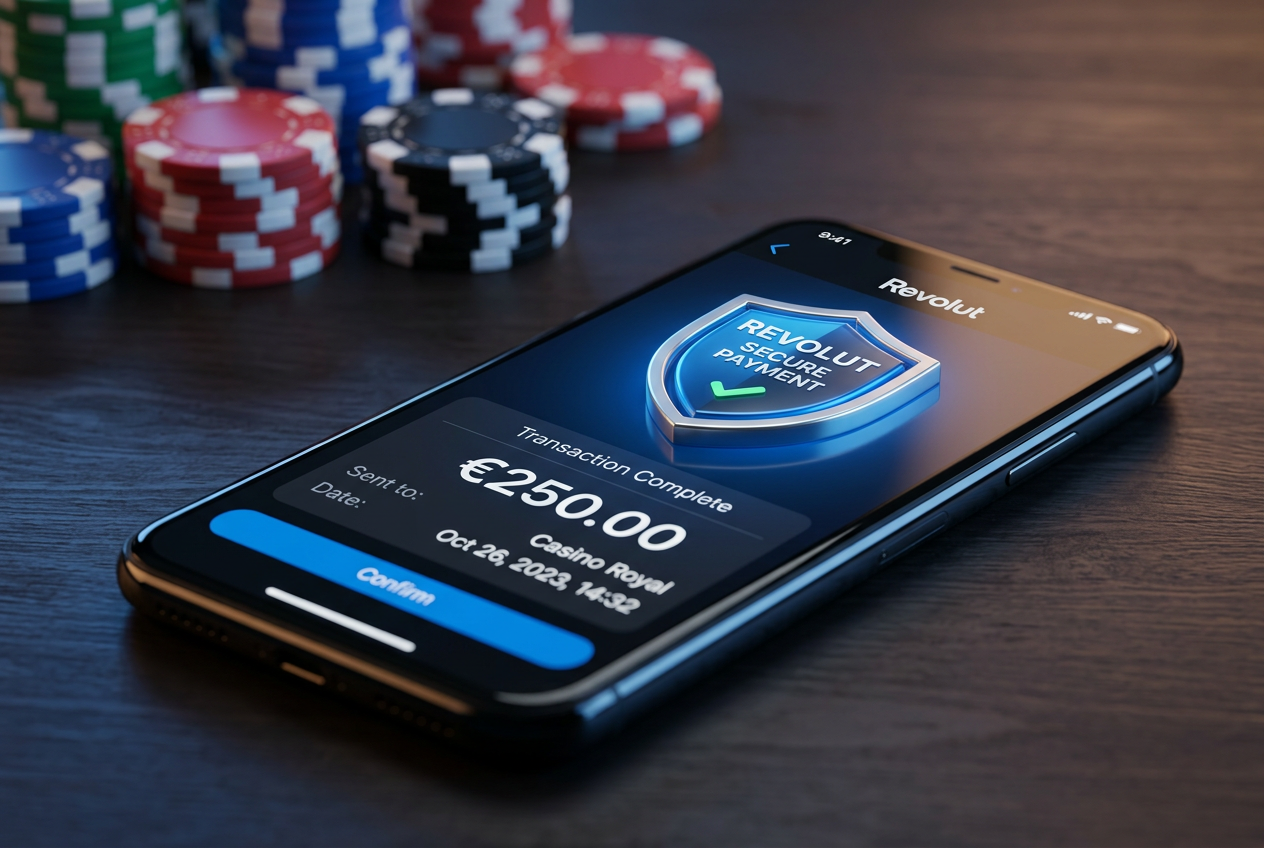 Bezpečná správa bankrollu přes aplikaci Revolut se zabezpečeným štítem